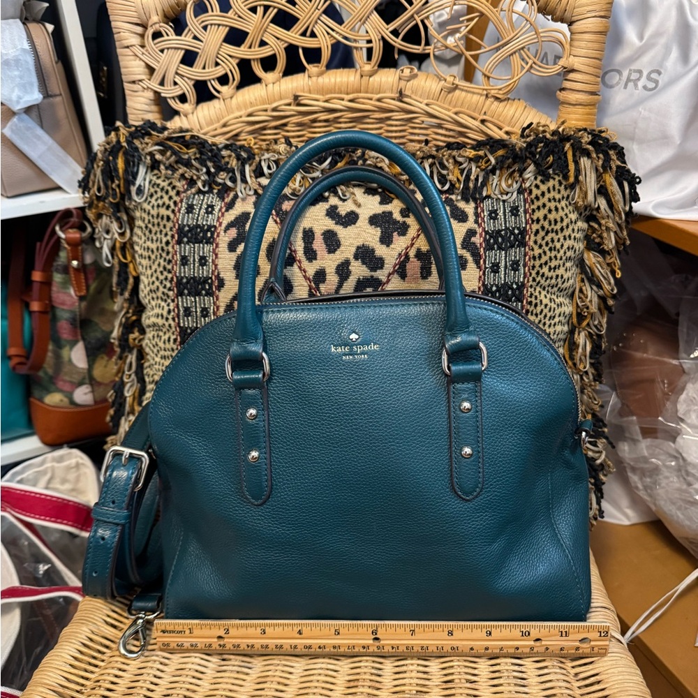 Kate Spade Larchmont Avenue Reiley Satchel - Emerforest Green